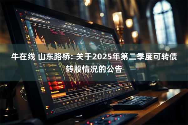 牛在线 山东路桥: 关于2025年第二季度可转债转股情况的公告